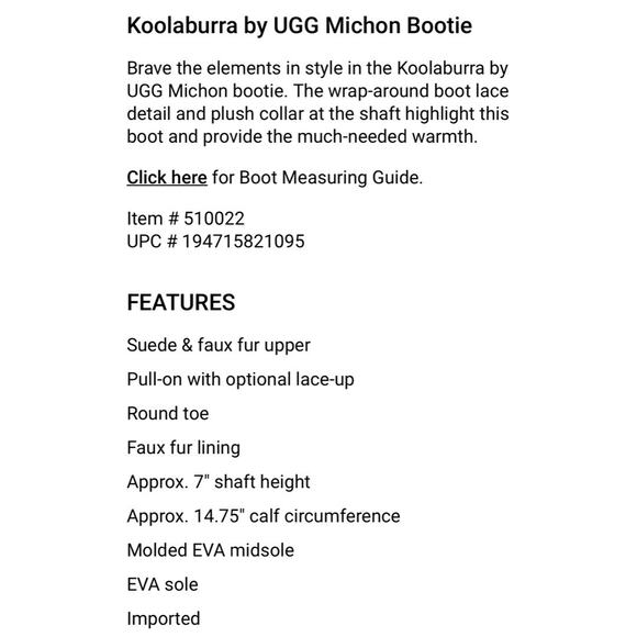 NIB Koolaburra by UGG 9 40 Michon Short Boots Bootie Suede Faux Fur Chestnut Tan - Picture 12 of 14